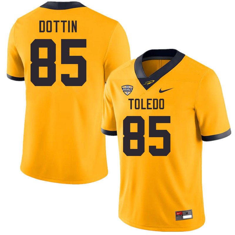 Toledo Rockets #85 Jaden Dottin College Football Jerseys Stitched Sale-Gold